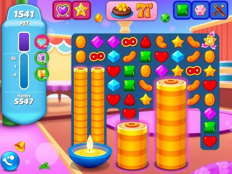 Candy Dreamland colorful gameplay screenshot